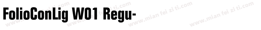 FolioConLig W01 Regu字体转换